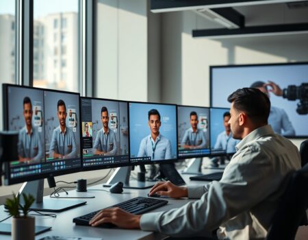 Professional clean featured image representing affordable ai avatar solutions for social media agencies. for article "Affordable AI Avatar Solutions for Social Media Agencies (2026)"