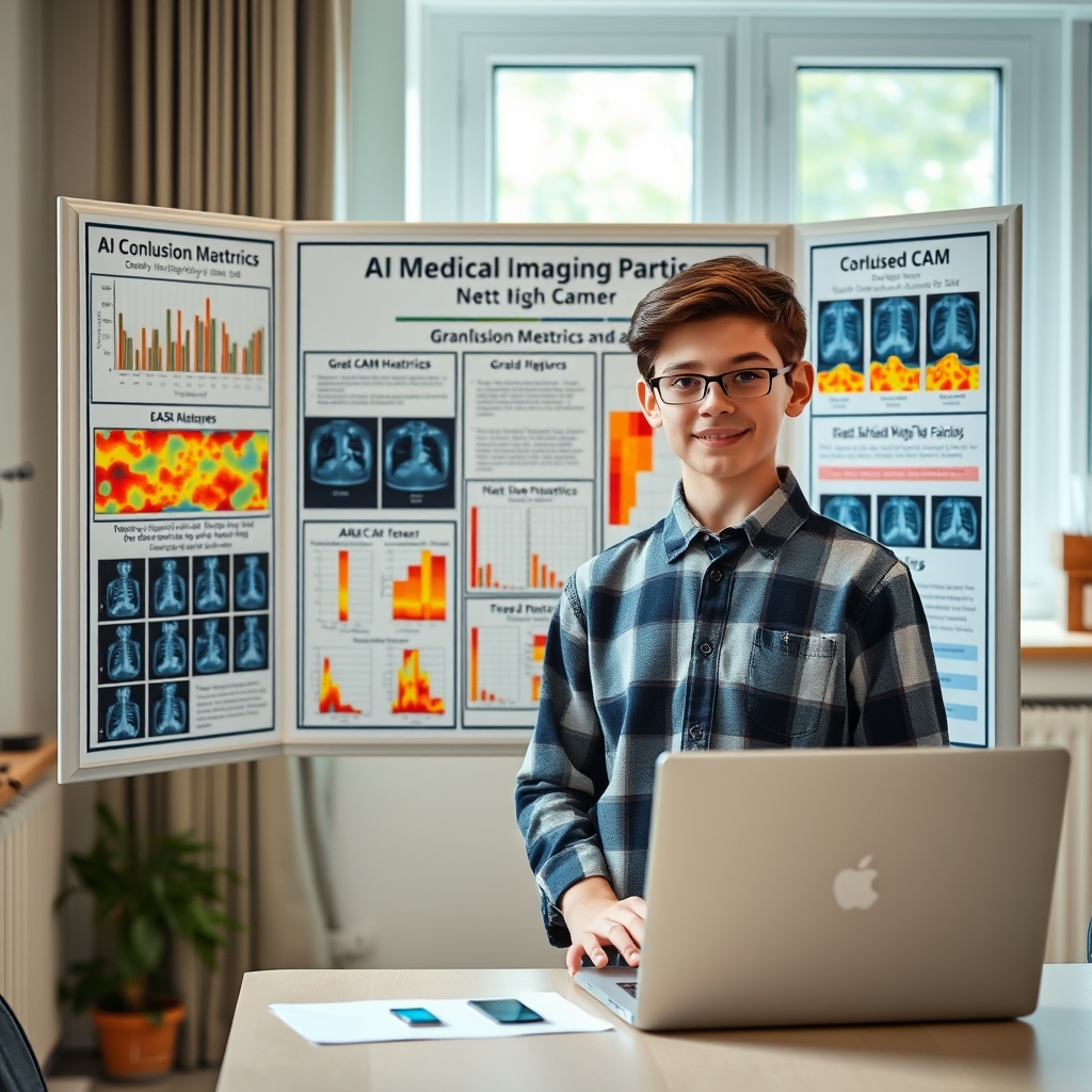Professional clean featured image representing ai in medicine science fair exmple project for article "AI in Medicine Science Fair Project Ideas & Step-by-Step Guide"