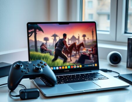 Professional clean featured image representing can you play fortnite on a chromebook for article "Can You Play Fortnite on a Chromebook? 2026 Setup Guide"