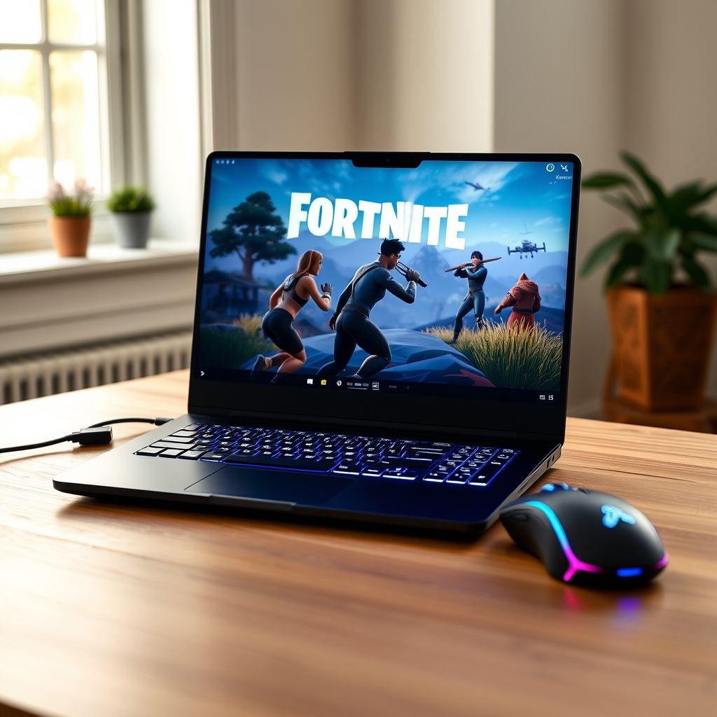 Professional clean featured image representing how to play fortnite on a laptop for article "How to Play Fortnite on a Laptop: Step-by-Step Guide (2026)"