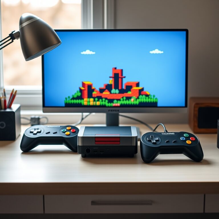 Professional clean featured image representing retro game console with built-in games for article "Retro Game Console with Built-In Games: Buyer's Guide & Comparison"