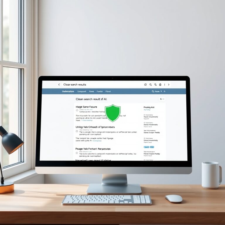 Professional clean featured image representing search engines that don t use ai for article "Search Engines That Don't Use AI: Top Clean Alternatives"