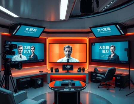 Professional clean featured image representing top ai avatar tools for multilingual voiceovers. for article "Top AI Avatar Tools for Multilingual Voiceovers"