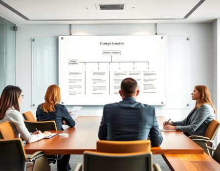 Professional clean featured image representing strong business strategy to grow your business for article "Strong Business Strategy to Grow Your Business: Execution Framework"